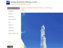 Tablet Screenshot of buenck.fehse.com